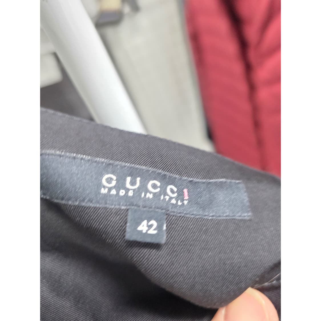 택포_ 구찌 여성 블랙 부츠컷 바지 31인치 상품이미지2