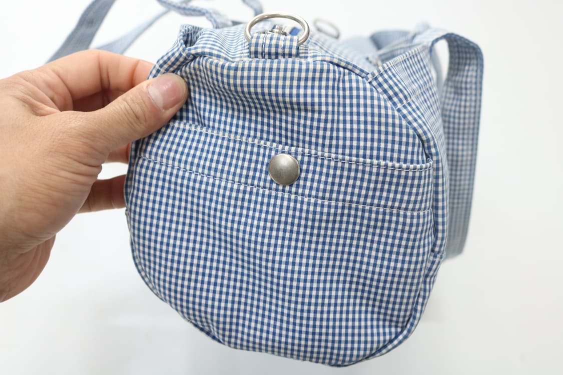 포터 x 아트모스 협업 깅엄 체크 더플백 상품이미지6