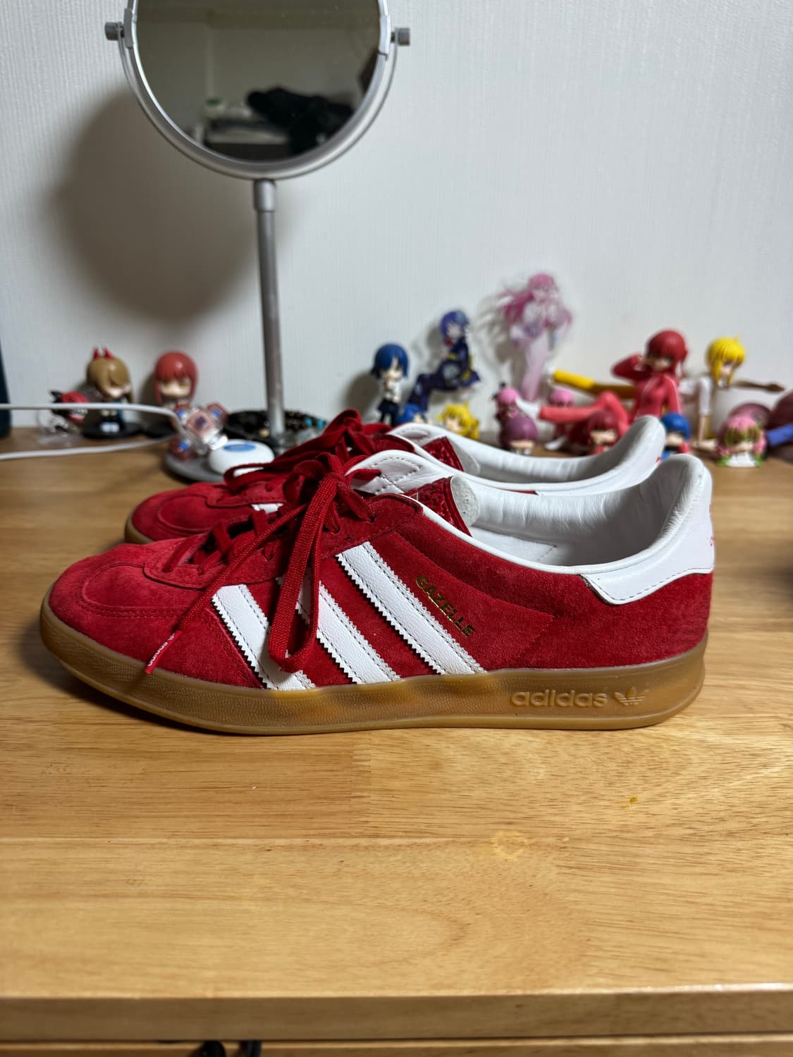 아디다스 스웨이드 스니커즈 275 레드 상품이미지2