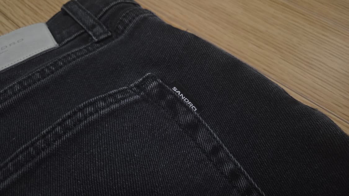 산드로 옴므 무릎 블랙진 상품이미지6