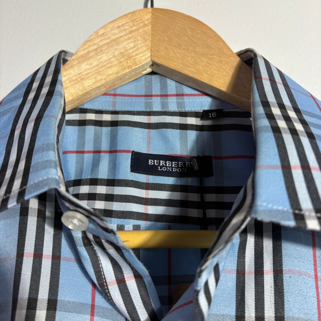 버버리 빈티지 블루 체크 셔츠 (무료배송) 상품이미지3