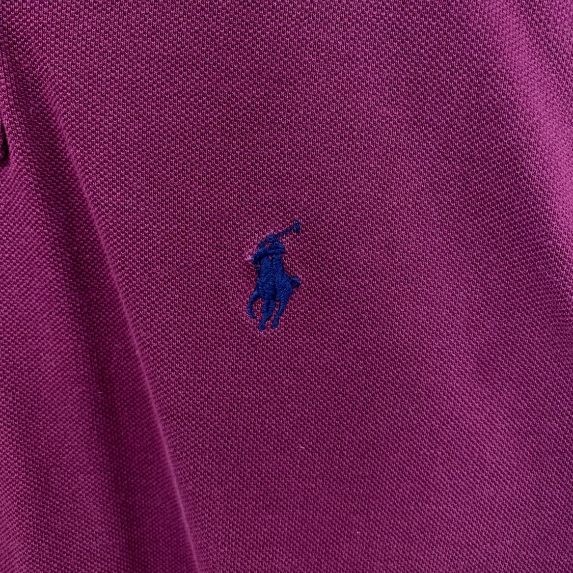 폴로 랄프로렌 버건디 긴팔 카라 티셔츠 상품이미지3