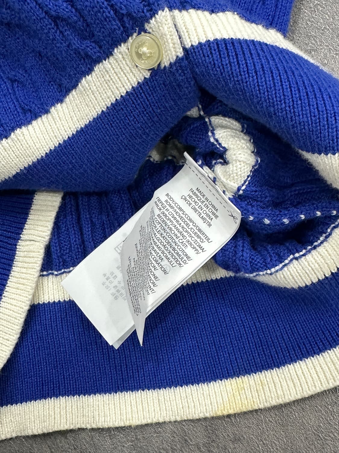 폴로 니트 가디건 키즈 상품이미지3