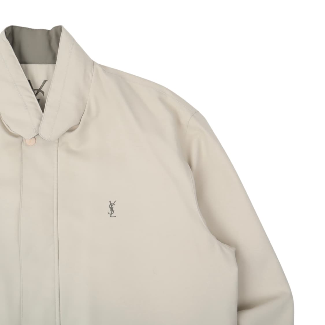입생로랑 ysl 로고 아이보리 폴리 쉘 자켓 상품이미지3