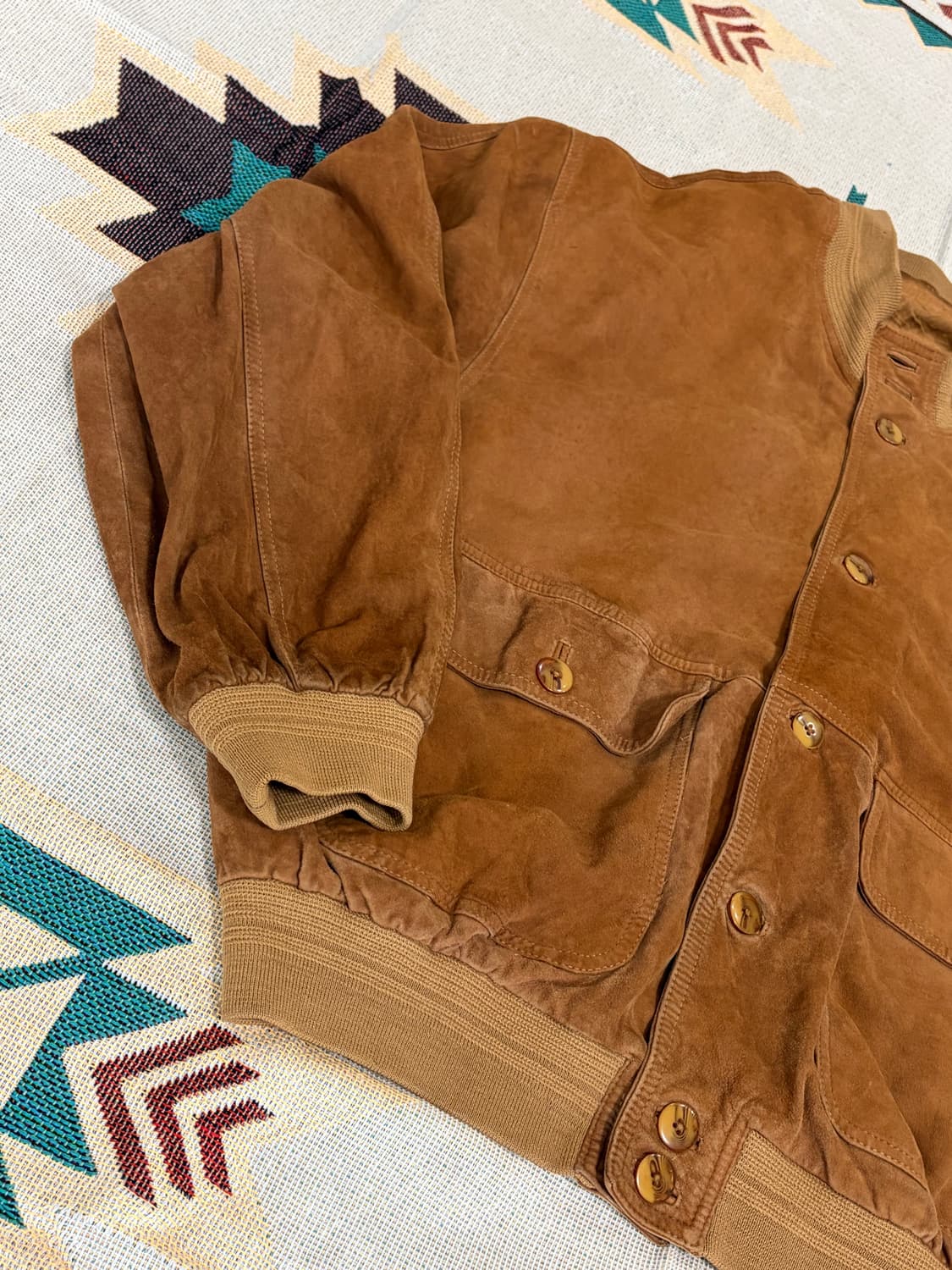 Suede A1 round blouson / 스웨이드 봄버 블루종 상품이미지3