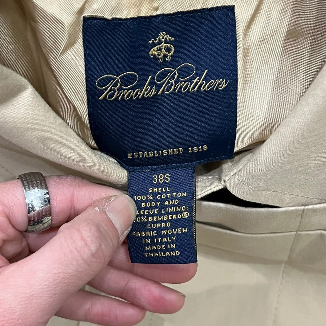 브룩스브라더스 베이지 맥코트 s08620 상품이미지7