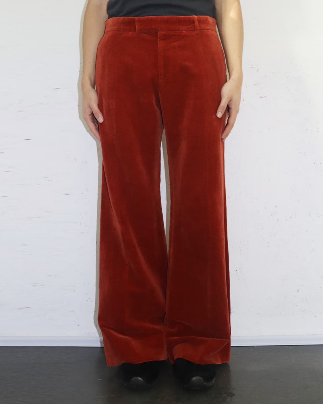 구찌 플레어 벨벳 트라우저 상품이미지2