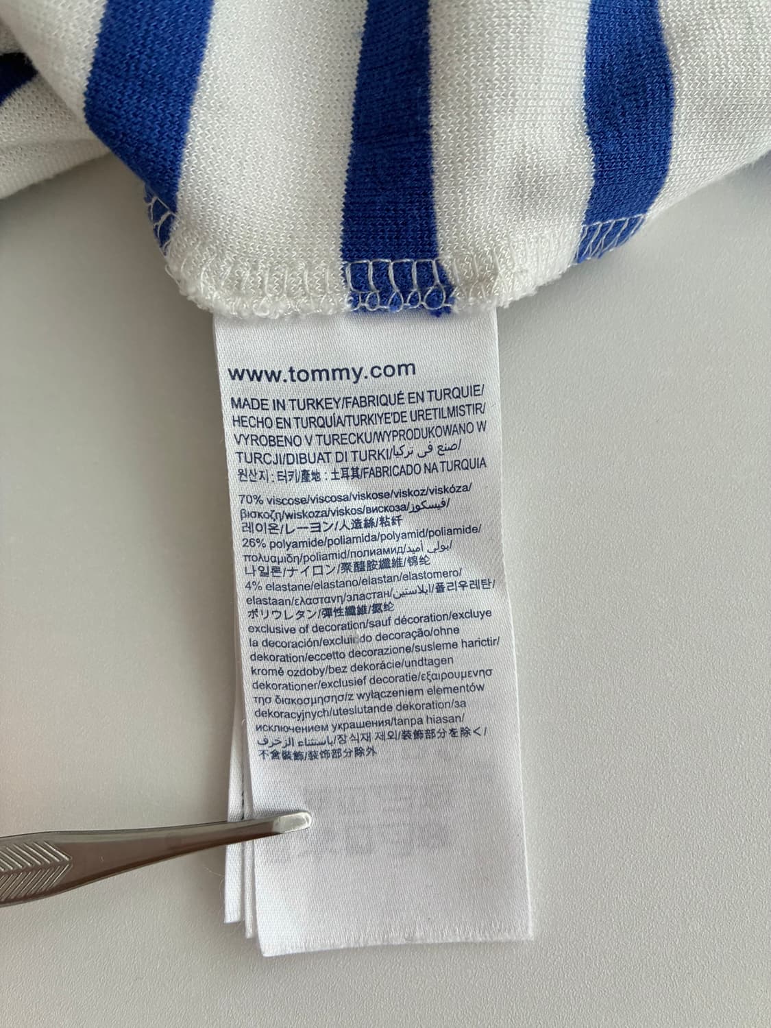 M) 타미힐피거 스트라이프 원피스 블루 네이비 상품이미지7