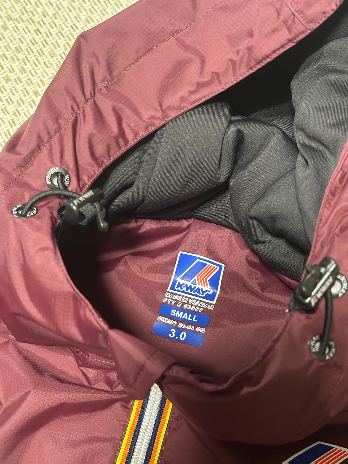 새상품) kway 까웨 패디드 아노락 상품이미지5