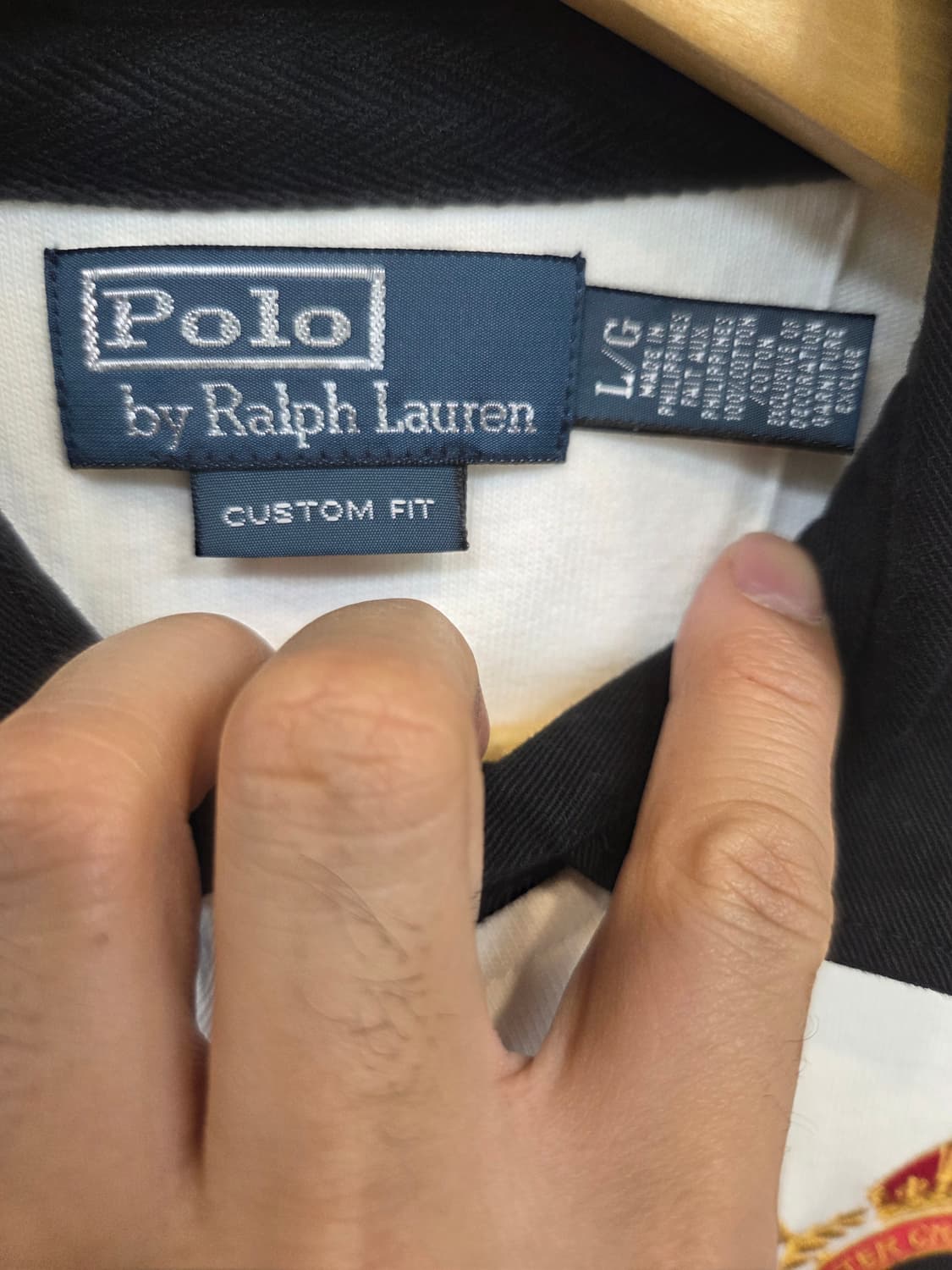 폴로랄프로렌 엘보우패치 빅로고 럭비 카라긴팔 Lg 상품이미지3