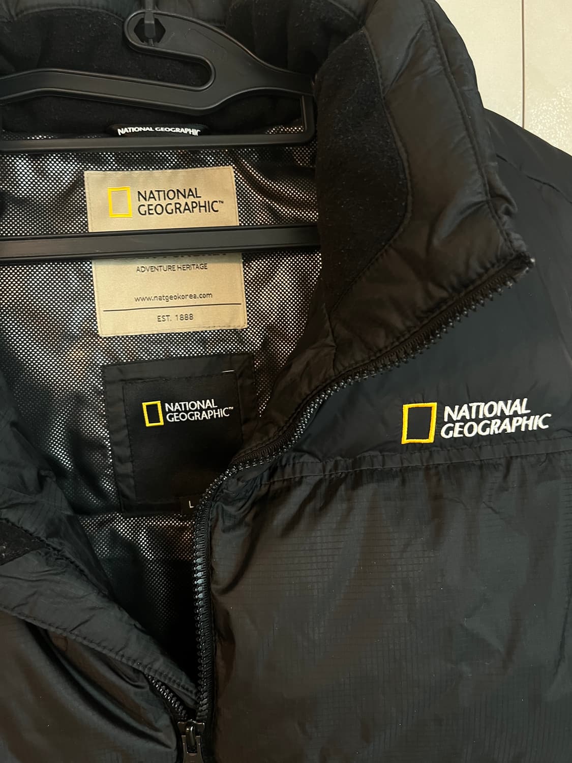 내셔널지오그래픽 패딩 조끼 블랙 [L] 상품이미지5