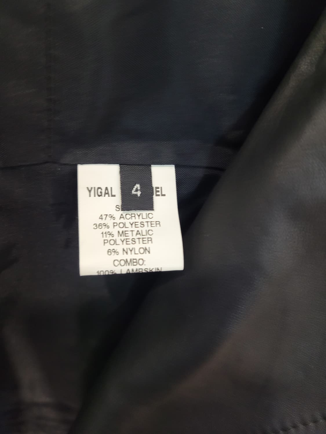 뉴욕 디자이너 브랜드 이갈 아즈로엘 블랙/골드 바이커 자켓 4사이즈 상품이미지9