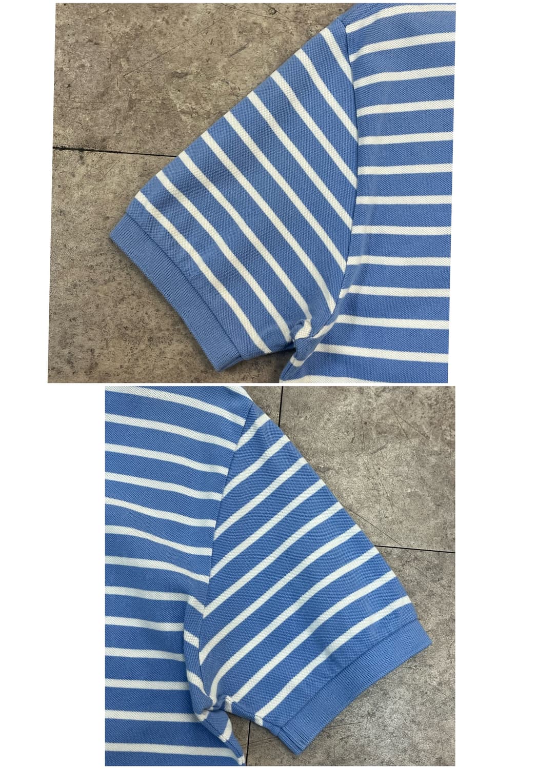 폴로 랄프로렌 스트라이프 반팔 카라티 스카이블루 M #csz3154 상품이미지9