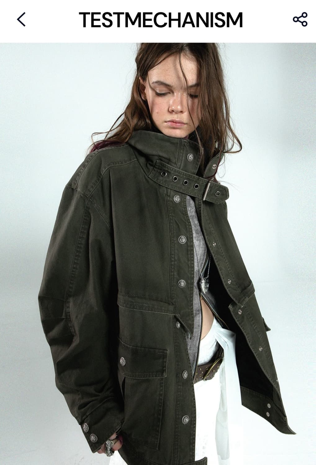 테스트메커니즘 퀄팅 워싱 자켓 야상 상품이미지1