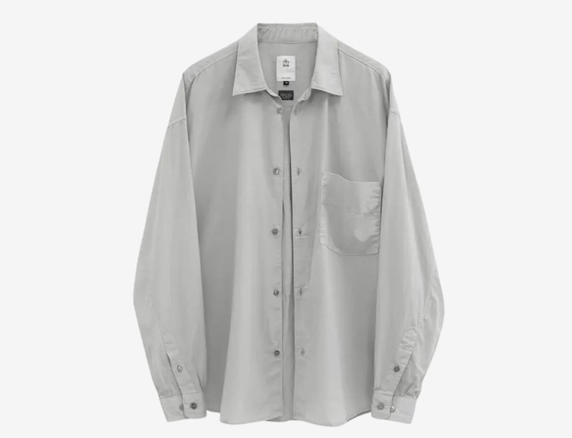 폴리테루 텐코 셔츠 2.0 워시드 그레이 상품이미지1