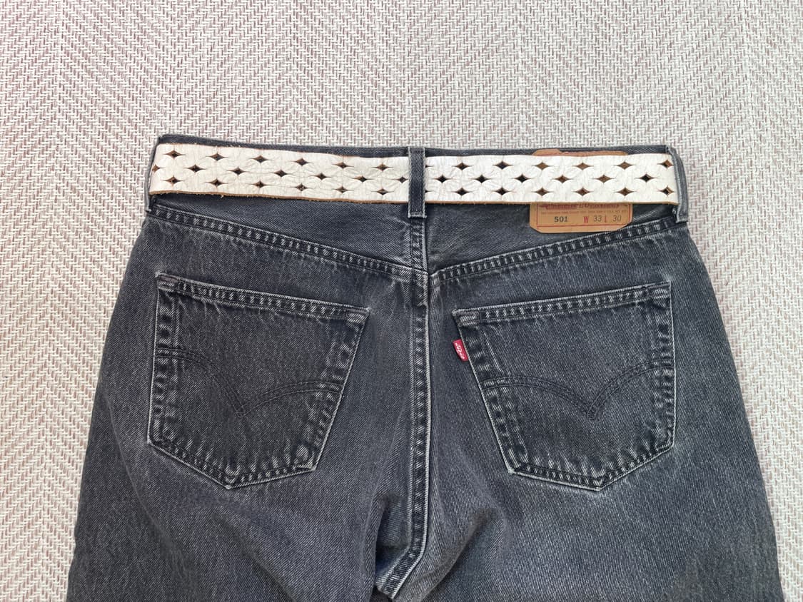빈티지 levis 웨스턴 버클 레더 벨트 상품이미지3
