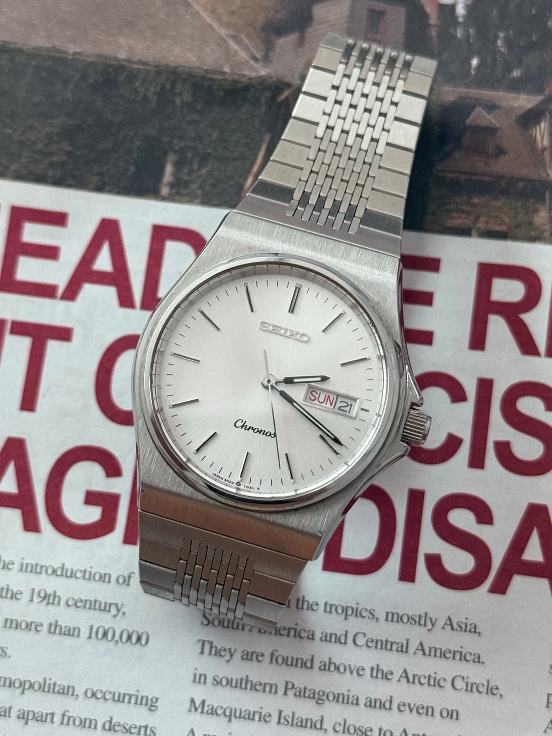Seiko 세이코 쿼츠 Chronos Day-Date 1989 상품이미지1
