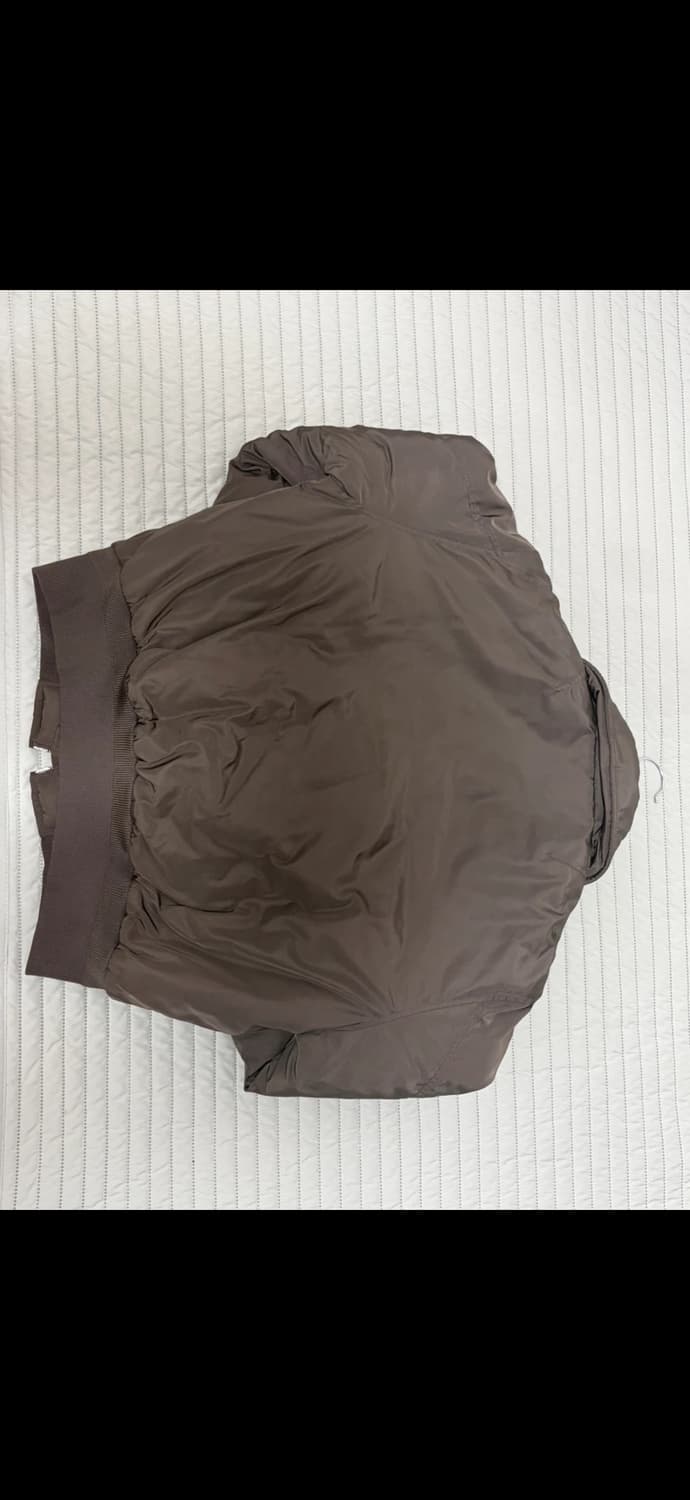 노이즈 패디드 카라 봄버 자켓 브라운 L 상품이미지6