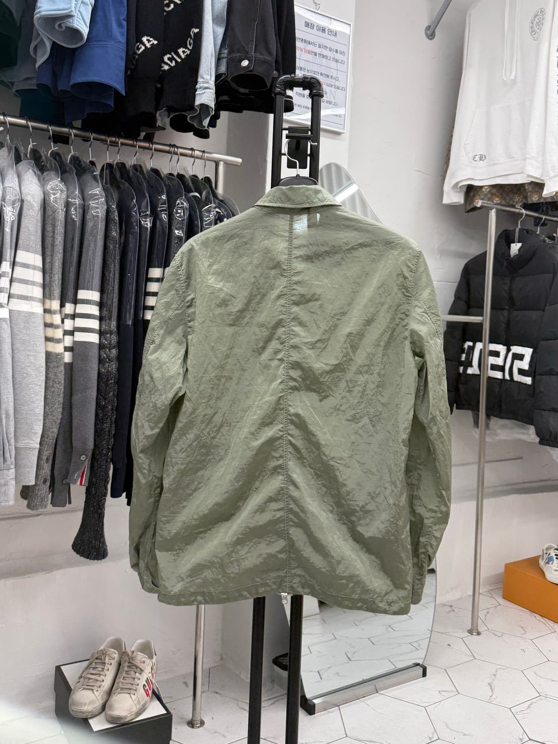 [L] 스톤아일랜드 나일론 메탈 오버셔츠 상품이미지2