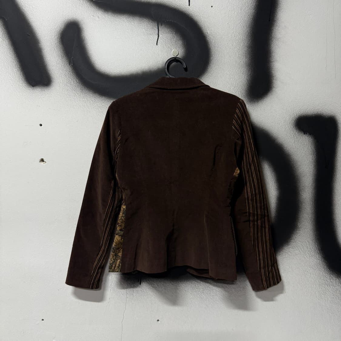 리나시멘토 코듀로이 골덴 멀티 패턴 다크 브라운 블레이저 자켓 상품이미지2