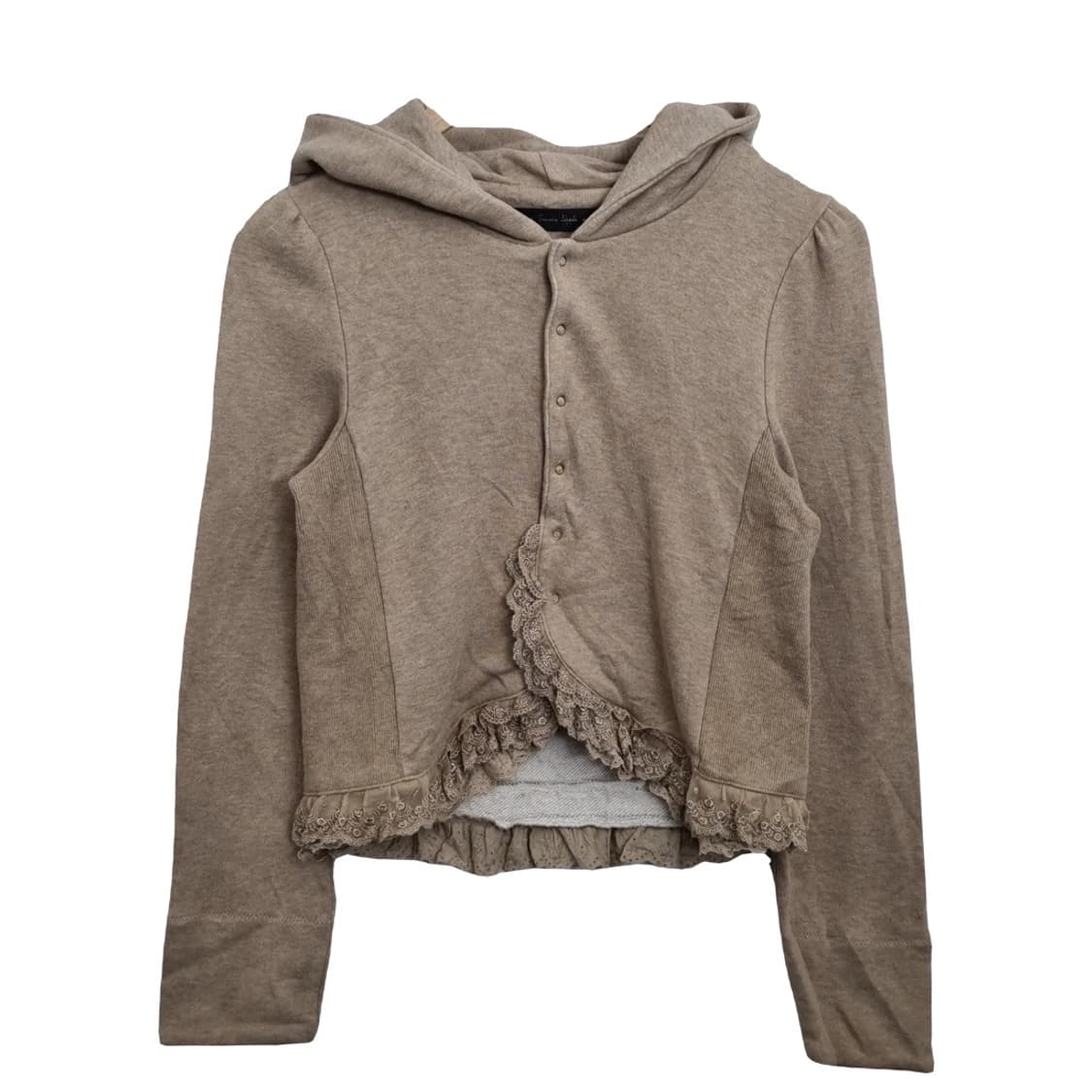 프랑슈립페 레이스 프릴 후드 가디건  상품이미지1