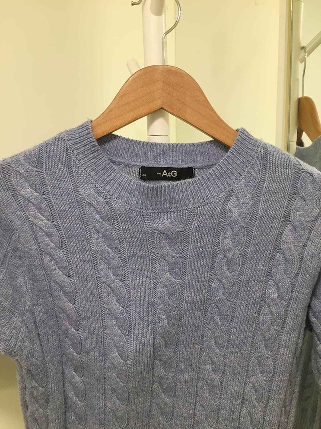 여성 빈티지 꽈배기반팔니트 95 상품이미지3