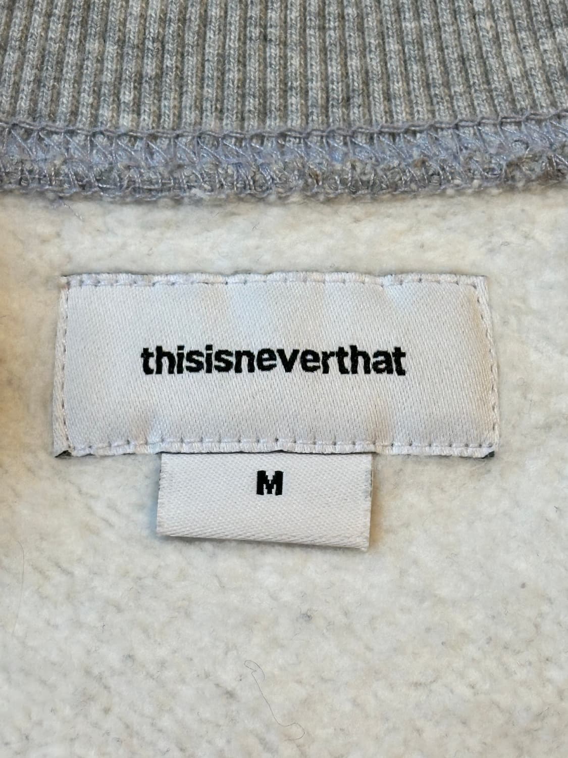 디스이즈네버댓 T-Logo 맨투맨 그레이 상품이미지5