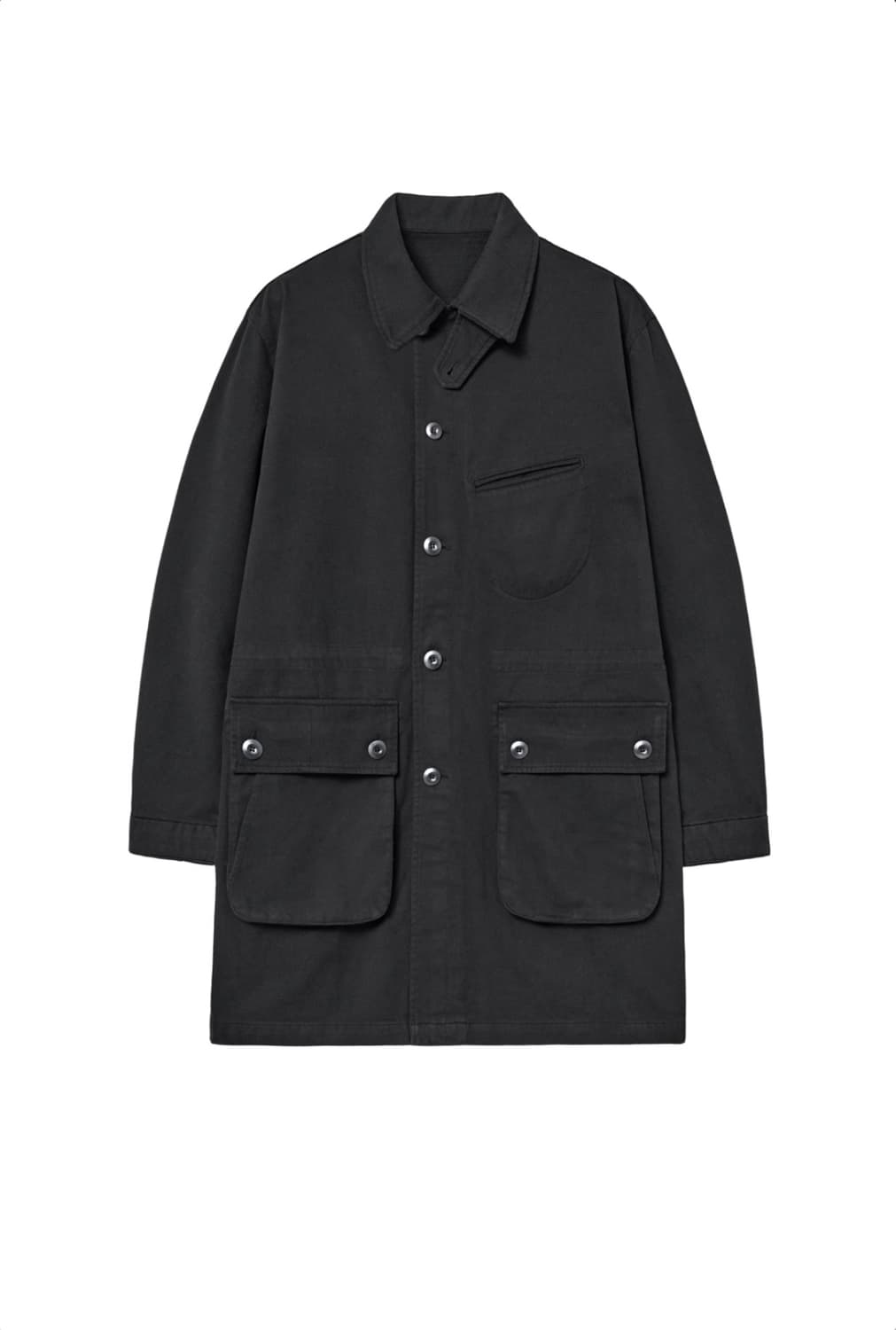 [S] Mil Coat Black 해칭룸 밀코트 블랙 상품이미지2