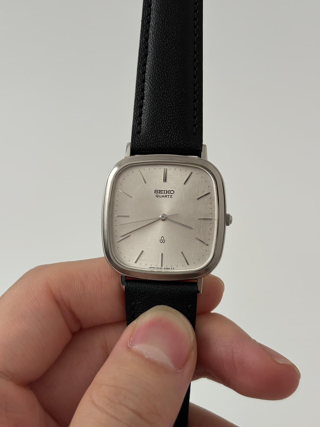 1980s Bokashi Dial Silver Square Quartz 상품이미지2