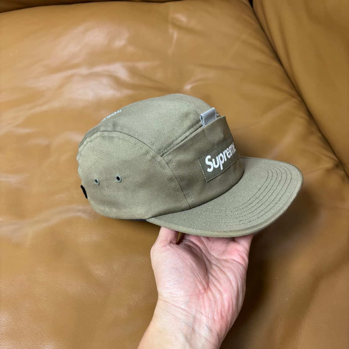 Supreme 슈프림 워시드 카키 캠프캡 모자 (Washed Khaki) 상품이미지3