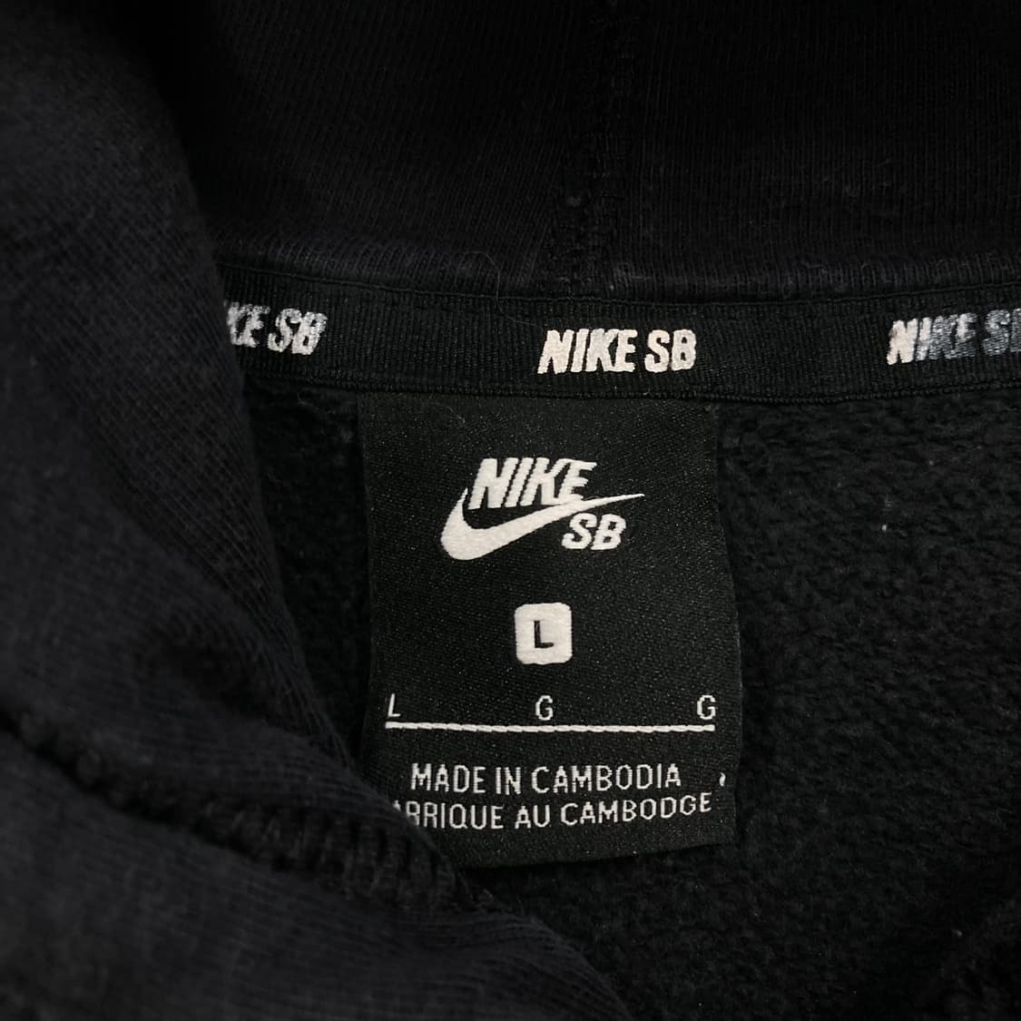 나이키 SB 블랙 컬러 빅로고 후드티 상품이미지3