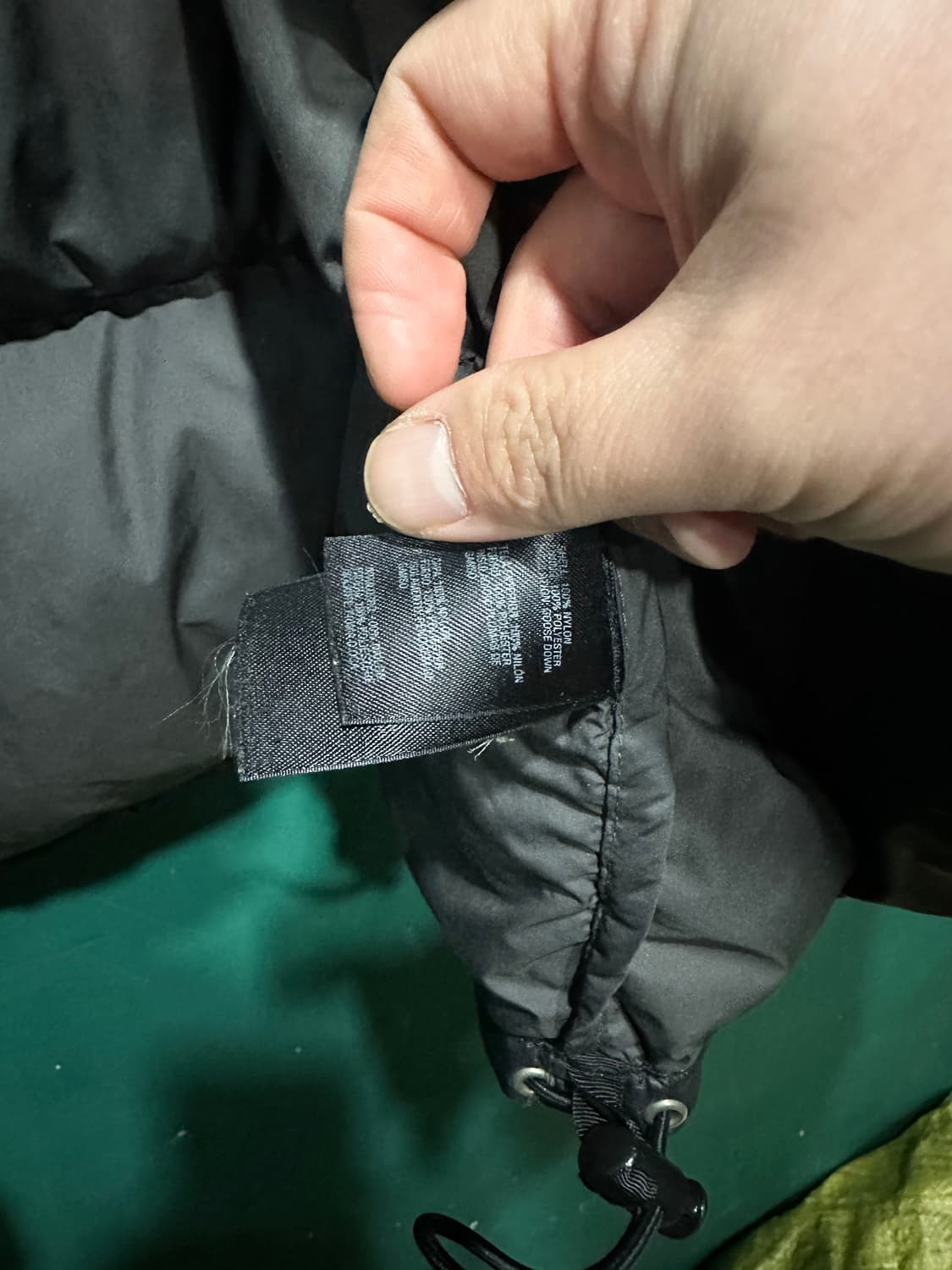 노스페이스700 눕시 패딩 블랙M 상품이미지6