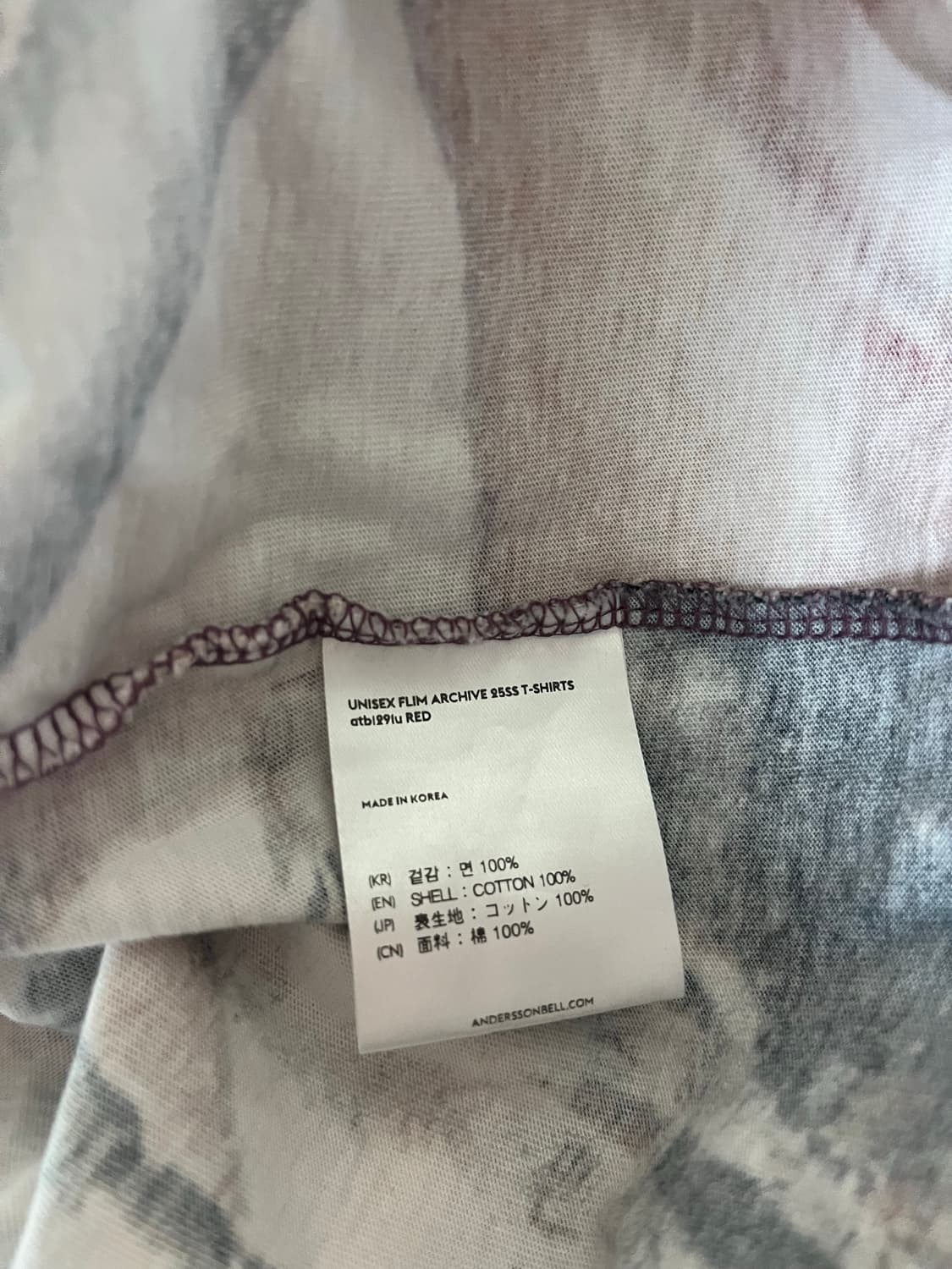 [M] 앤더슨벨 25SS 유니섹스 필름 아카이브 그래픽 포토 반팔티 상품이미지4