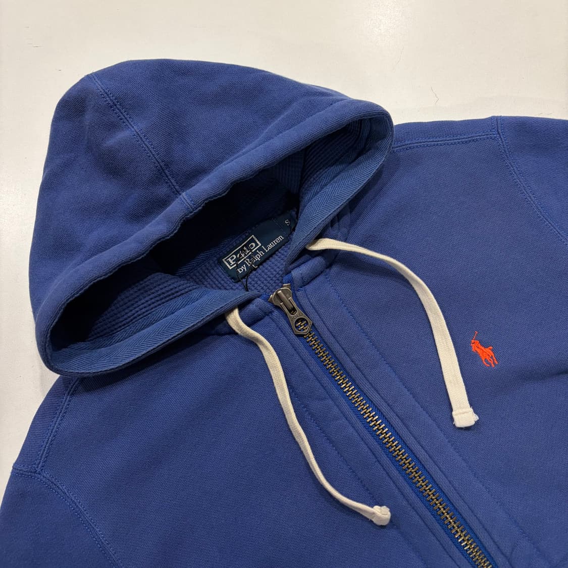 [S] 폴로 랄프로렌 블루 스웻 투웨이 후드집업 D170 상품이미지3