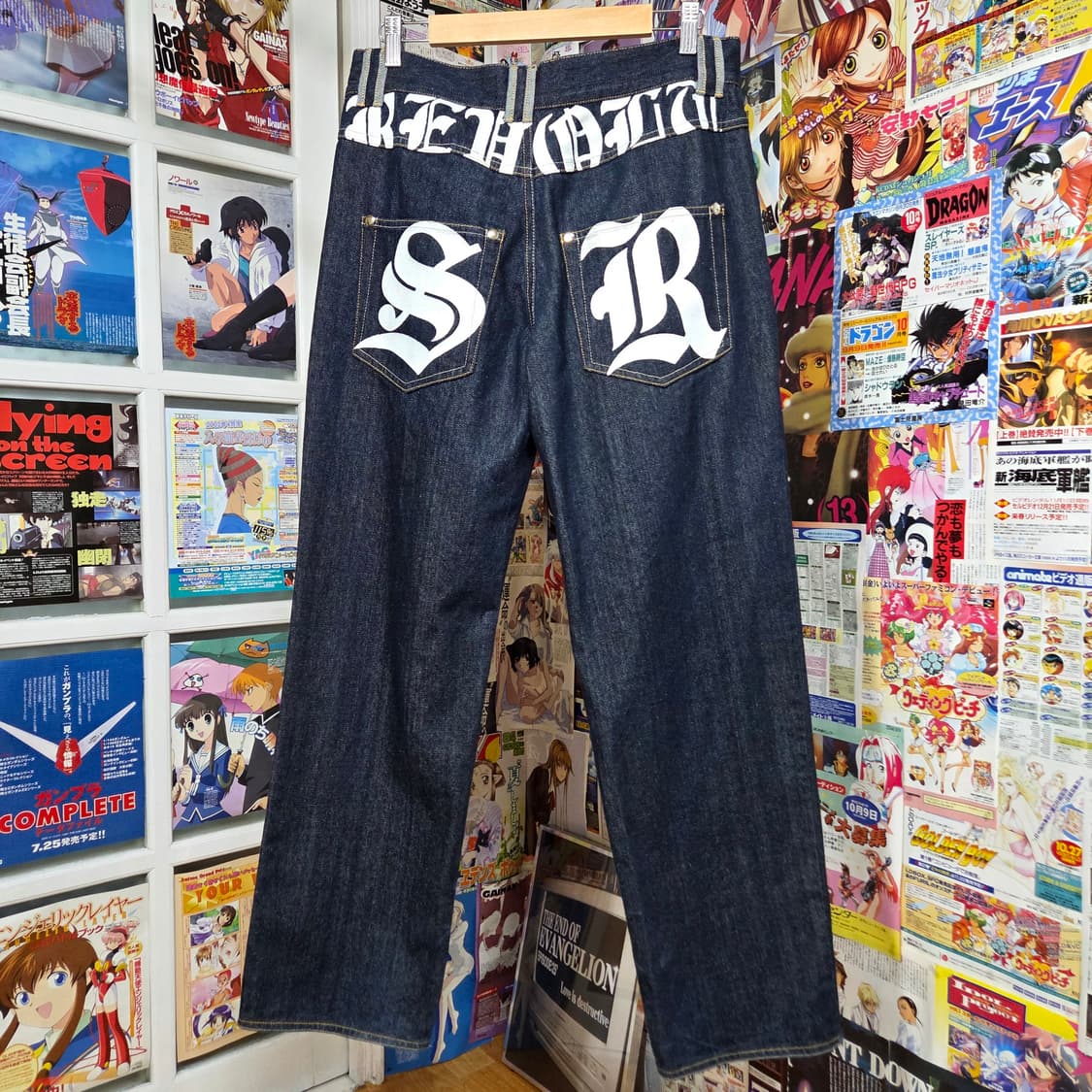 JPN 옥토퍼스 아미 프린팅 생지 데님 팬츠 상품이미지2