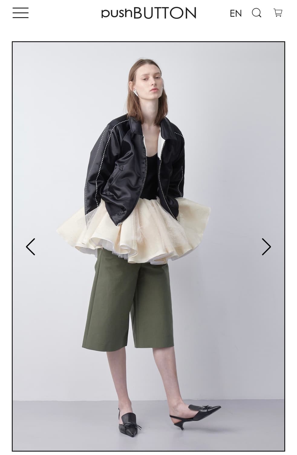 푸시버튼 PF22 COLOR BLOCK BACK LOGO 자켓 상품이미지5