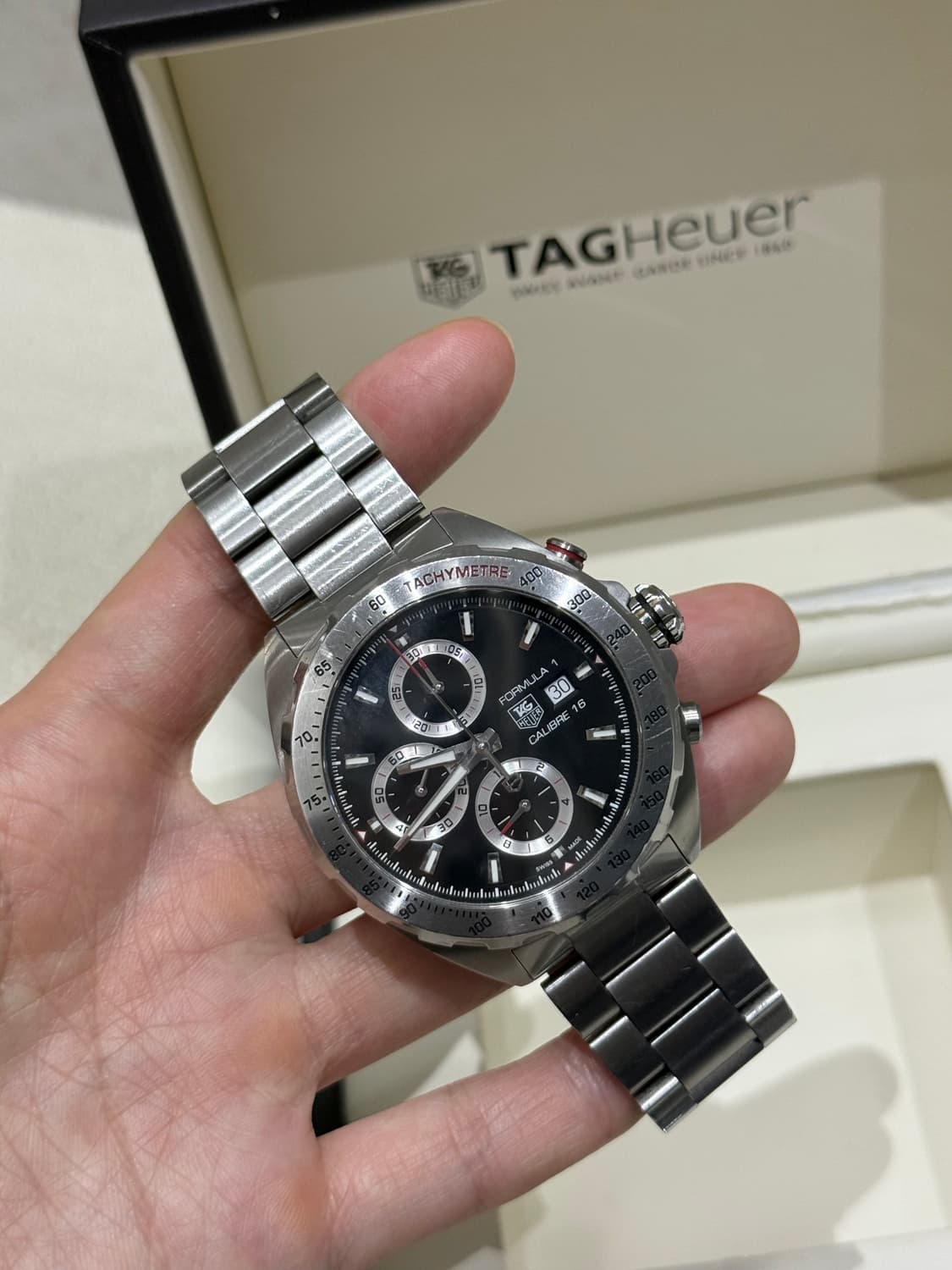 [44] 태그호이어 포뮬러1 칼리버16 오토매틱 스틸 44mm 상품이미지1