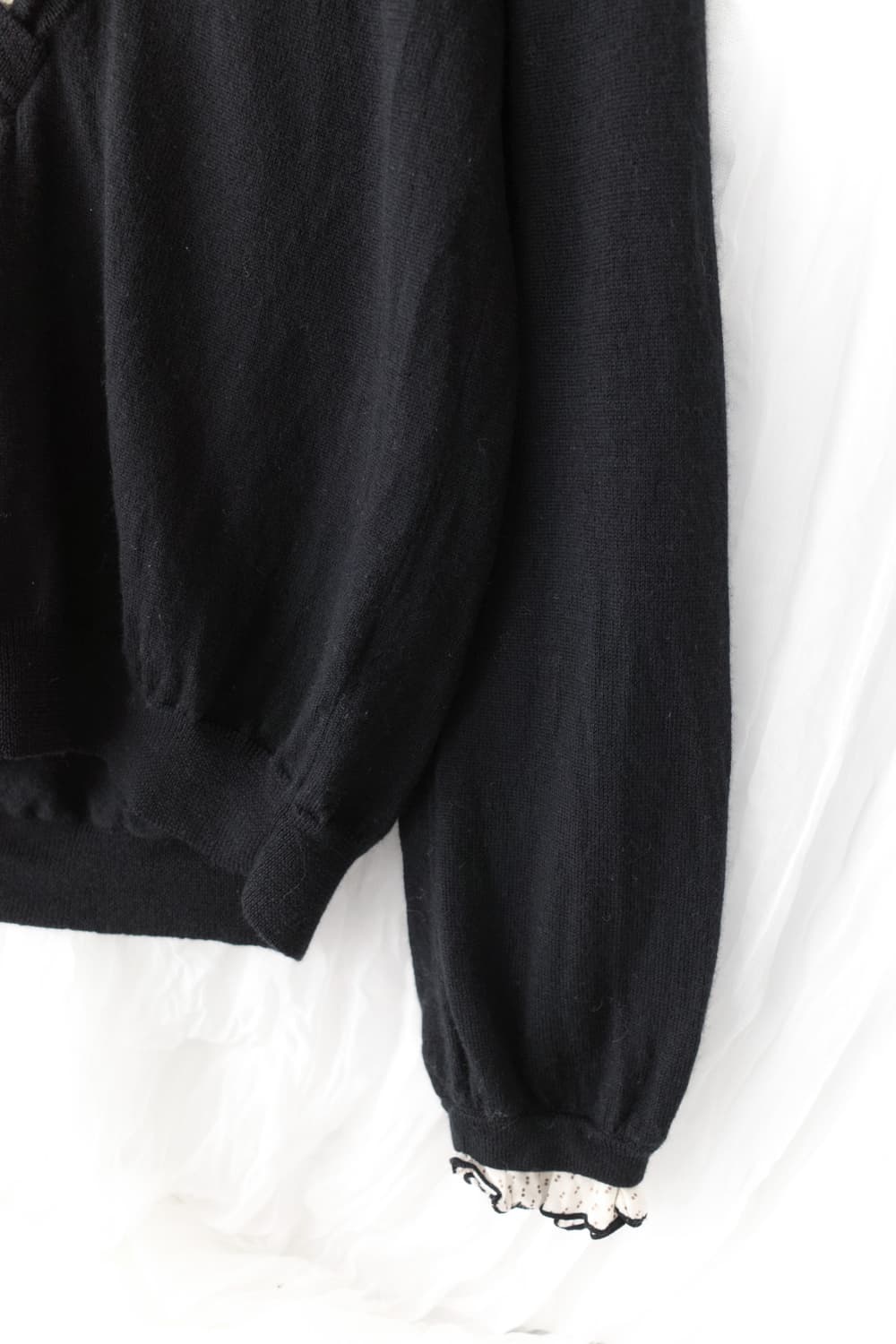 dot frill layered knit 상품이미지3