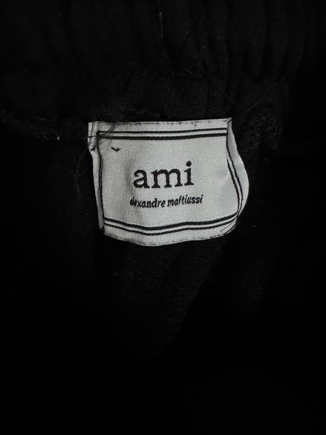아미 Ami 커스텀 리메이크 트레이닝 밴딩 반바지 블랙 상품이미지3