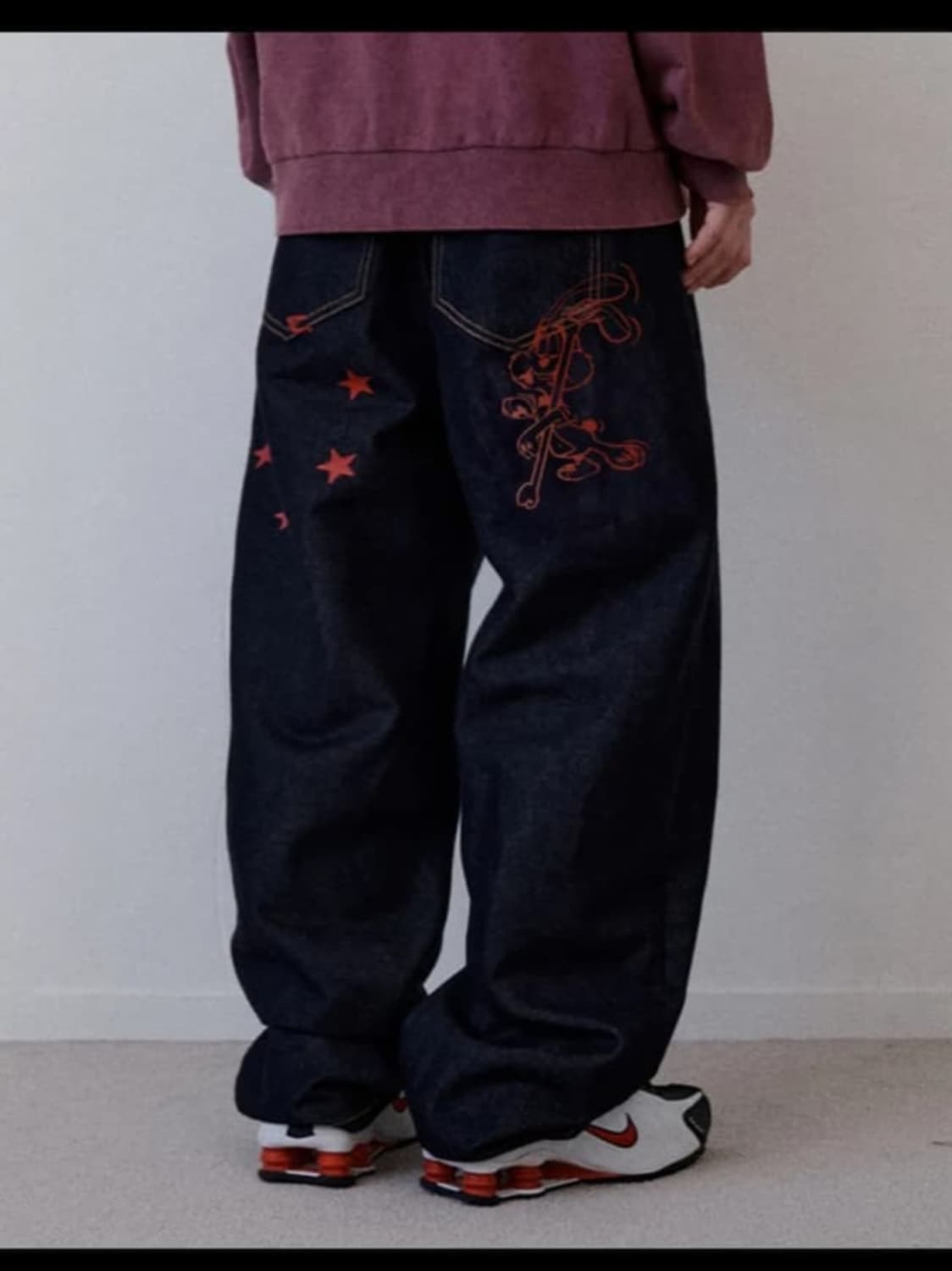 LIL RABBIT DENIM INDIGO BLACK 데님 팬츠 리트리버 상품이미지1