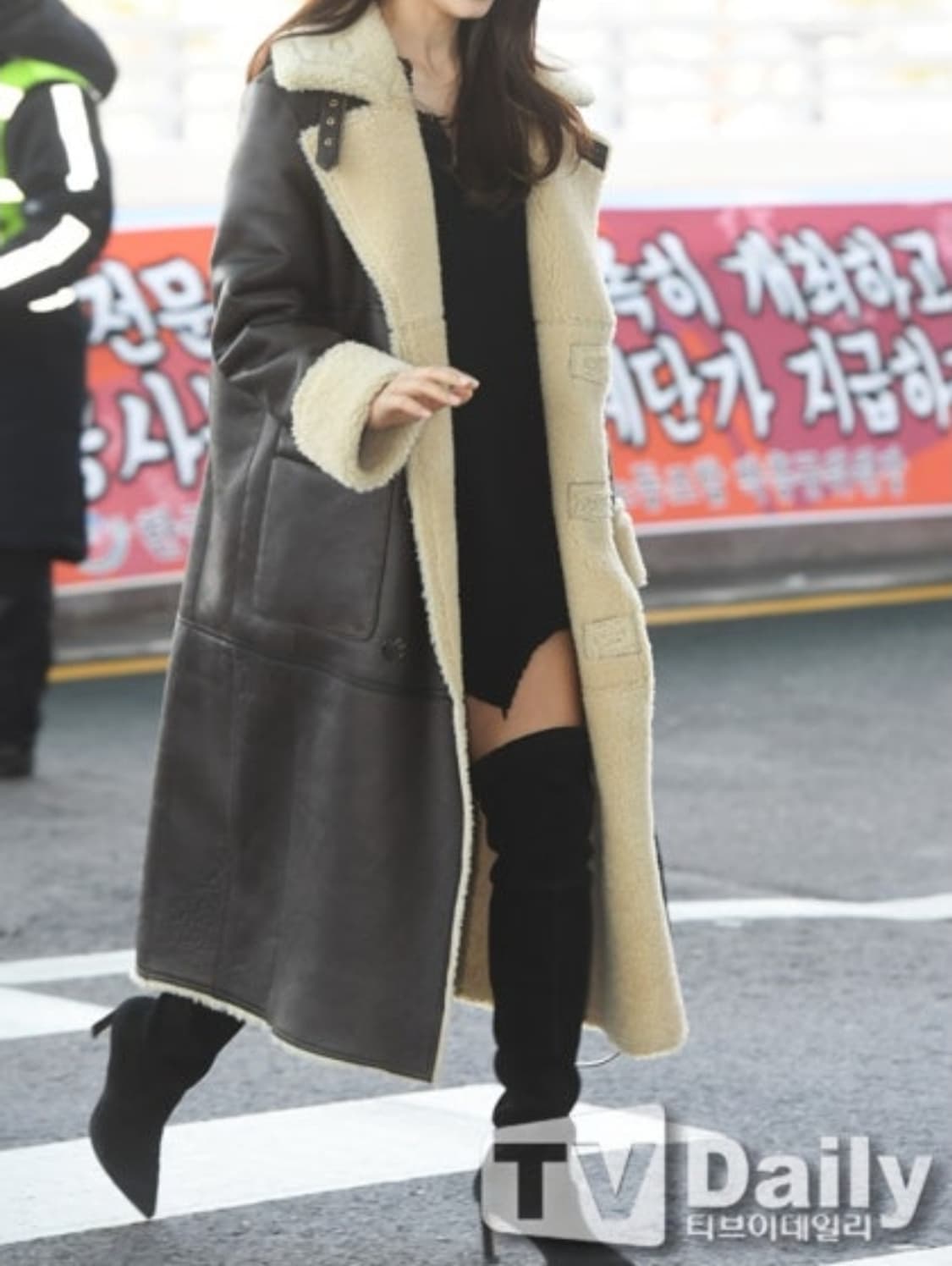 (택포) 인스턴트펑크 양가죽 양털 더블 롱무스탕 1 A993 상품이미지3