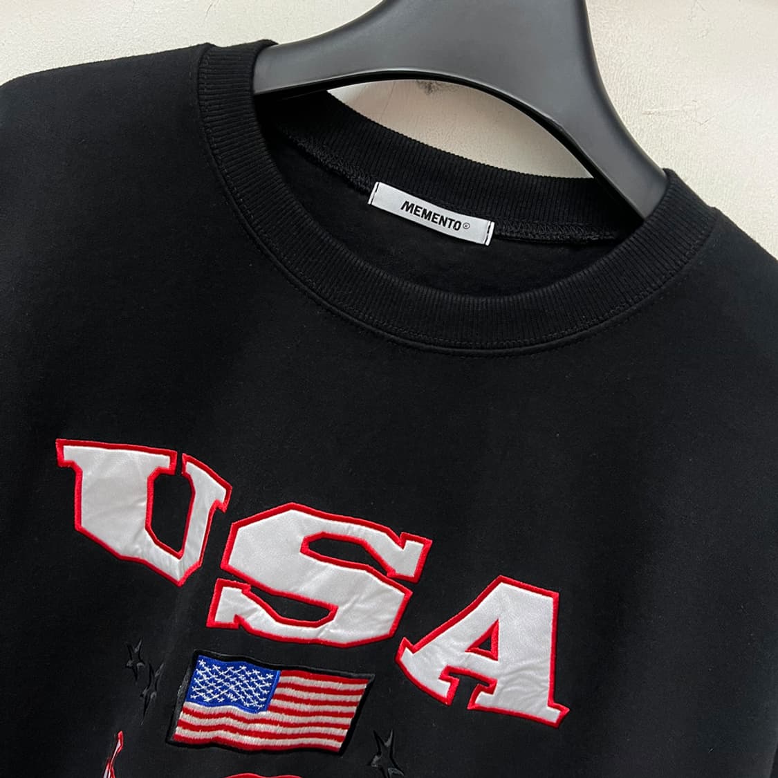 VTG 메멘토 USA 부클 자수 오버핏 맨투맨 FREE 상품이미지3