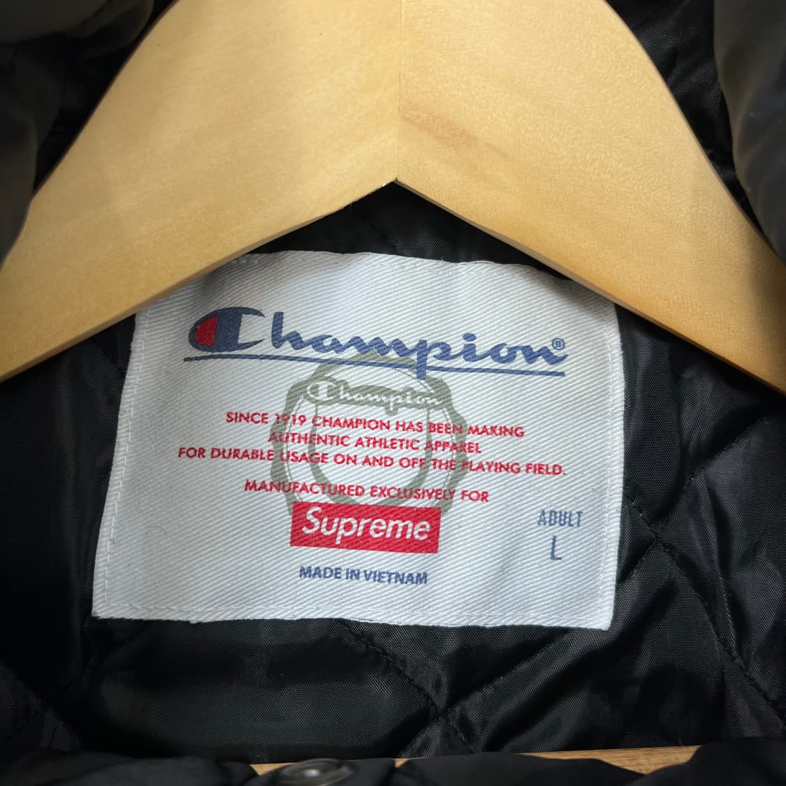 슈프림 X 챔피온 블랙 후드 아노락 점퍼 상품이미지6