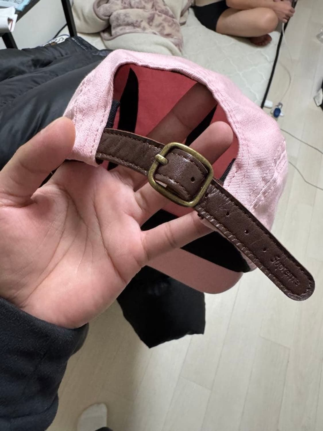 슈프림 워시드 치노 트윌 캠프캡 핑크 상품이미지2