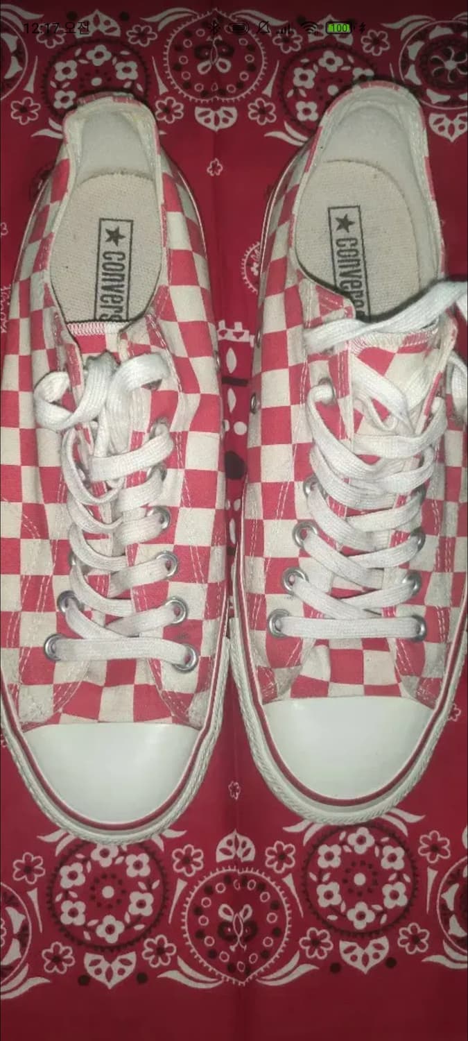 90s~00s 컨버스 로우 체커보드 9 사이즈 상품이미지1