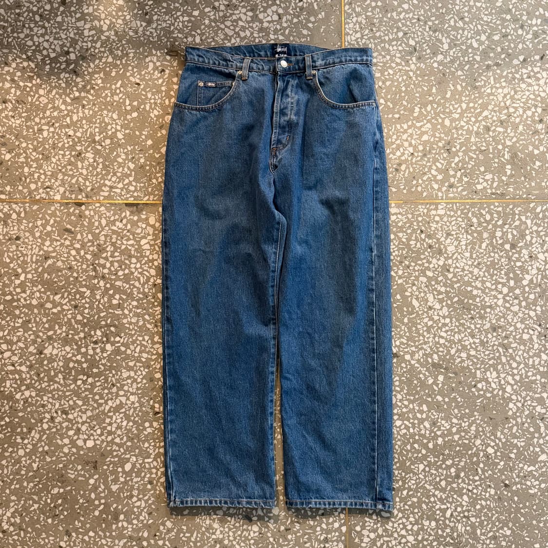 90s 올드 스투시 데님 팬츠 상품이미지1