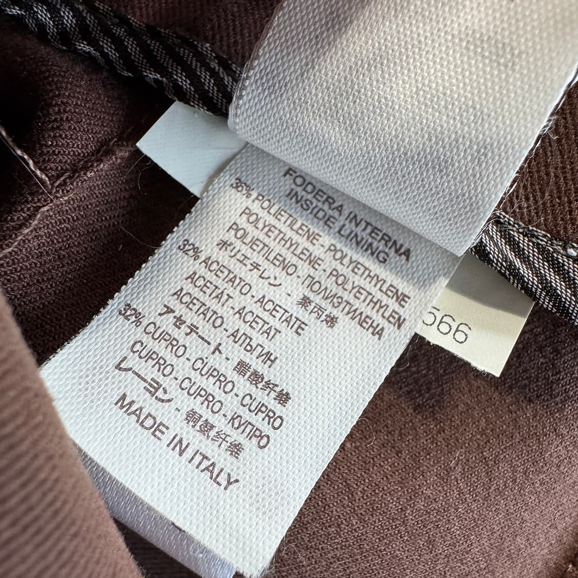 브루넬로쿠치넬리 슬릿 헴 코튼 팬츠 (BROWN) 상품이미지4