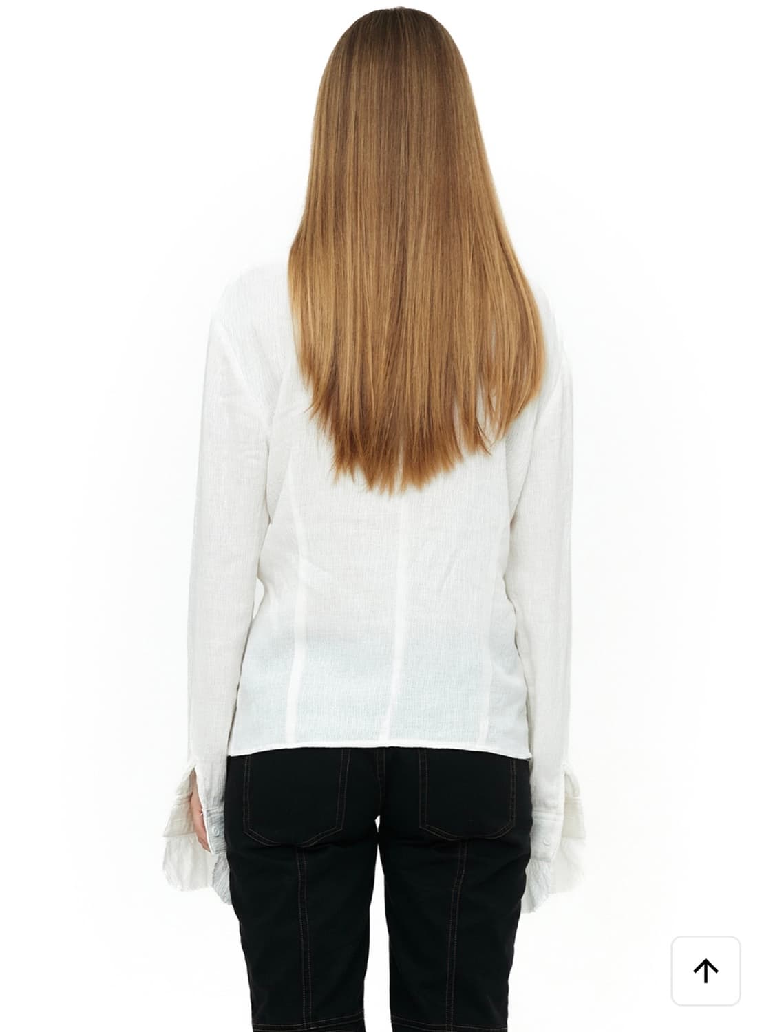 Cerric. NATURAL FRILL BLOUSE / IVORY 상품이미지3