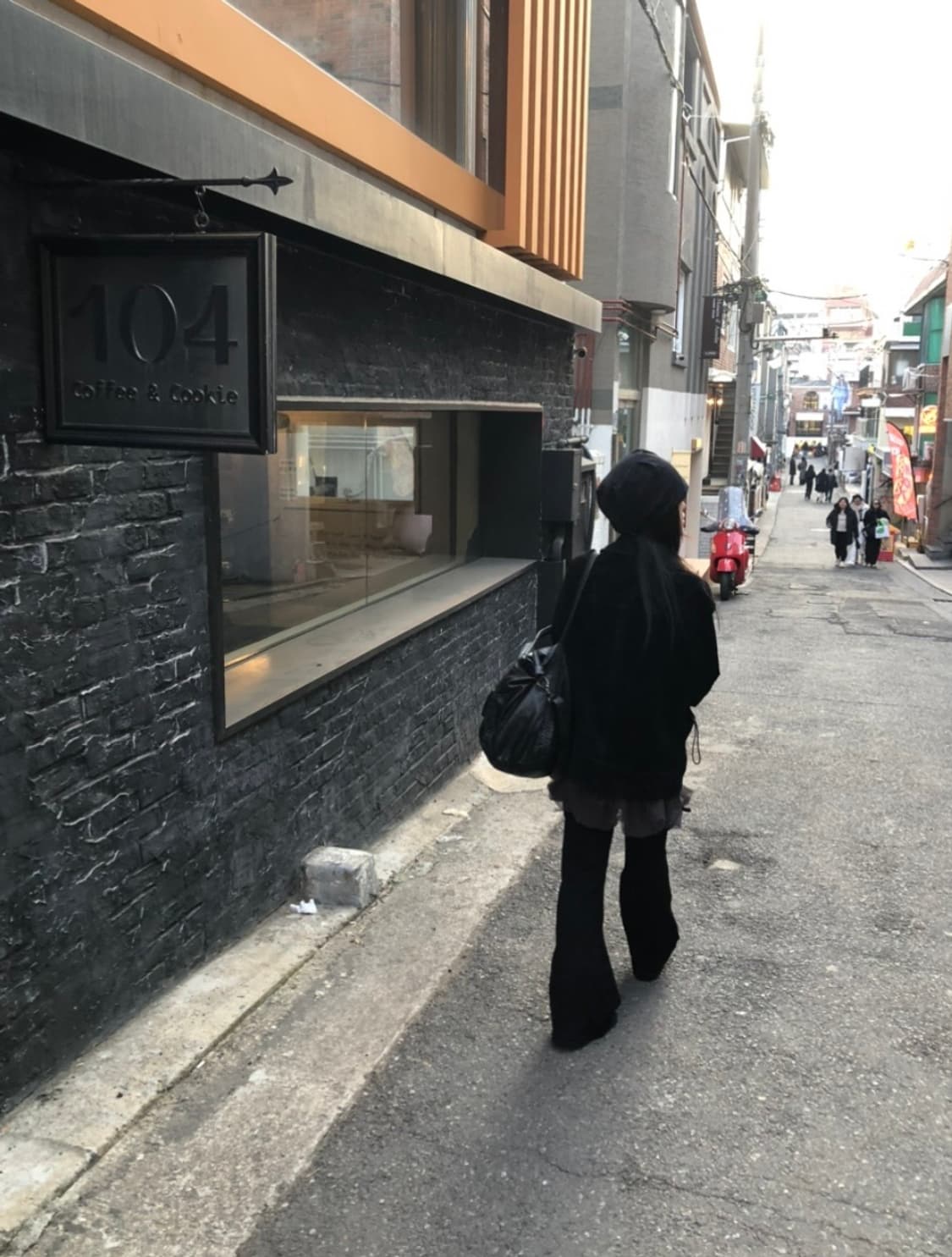새상품) 슬립오버 레이어드 부츠컷 팬츠 슬립오버 부츠컷 상품이미지4