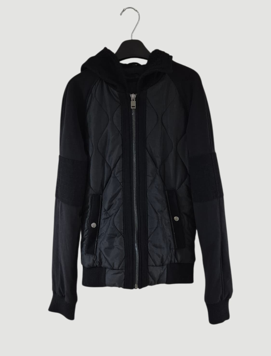 [55]자라 블랙택 여자 누빔 후드자켓 상품이미지1
